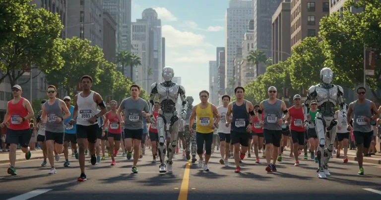 maratona humano robo china
