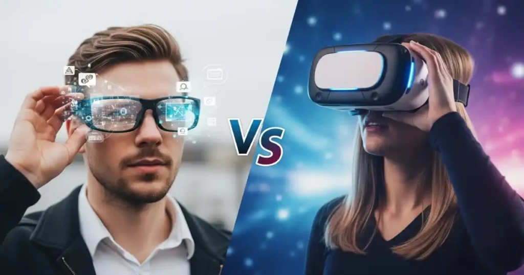 realidade aumentada versus realidade virtual