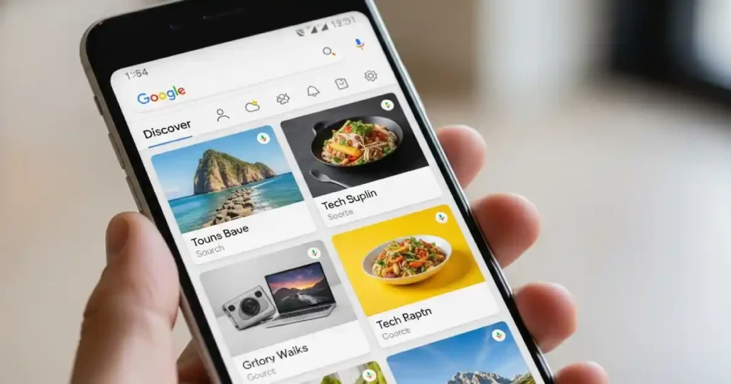 Google Discover - Tipos de conteúdo no discover