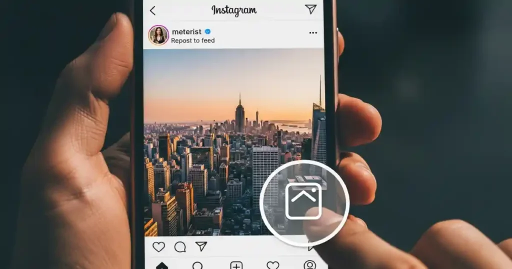como repostar no instagram - repost instagram feed